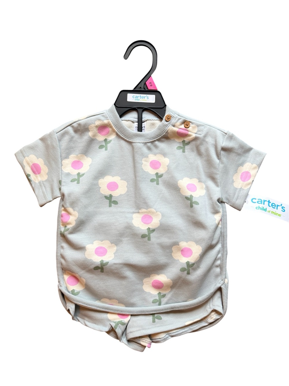 Carter's Child of Mine Baby Girl Outfit Set, 2-Piece - Picture 2 of 3
